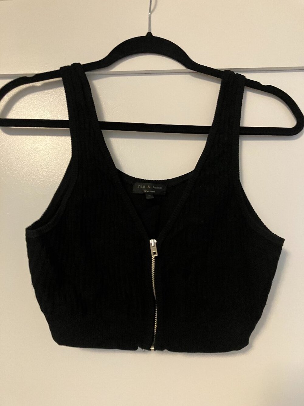 Rag & Bone Zippered Crop Top Sz M